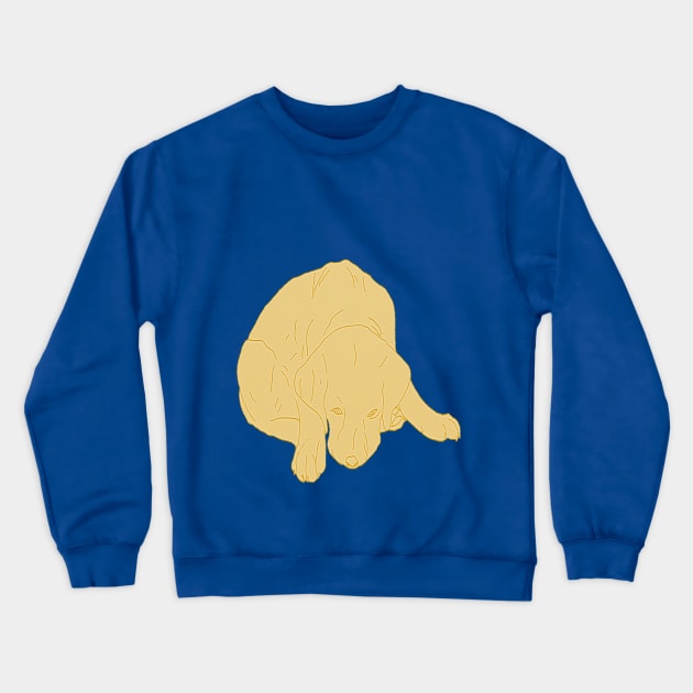 Golden Labrador saying Sorry Crewneck Sweatshirt by ABY_Creative